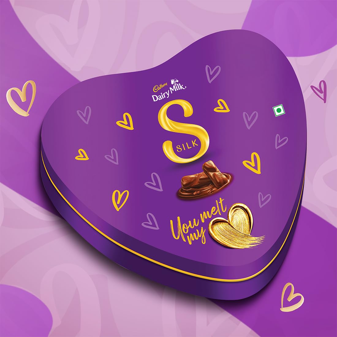 Cadbury Dairy Milk Silk Heart Shaped Valentine's Chocolate Gift Box, 135 g