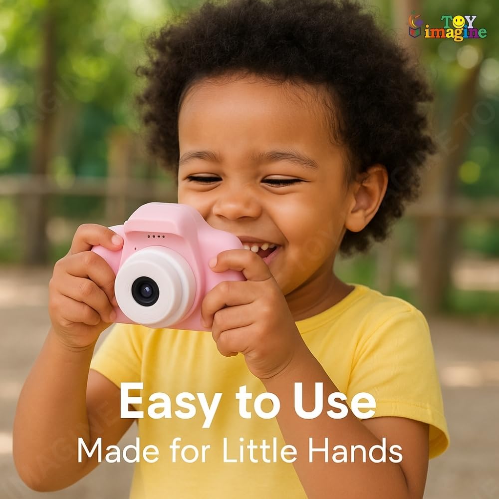 Toy Imagine Kids Digital Camera Toy – 3.0MP 1080P HD Video Camera with 2-Inch Screen & 32GB Capacity – Easy USB Rechargeable, Fun, Educational & Birthday Gift for Boys & Girls Age 3–12(Blue)