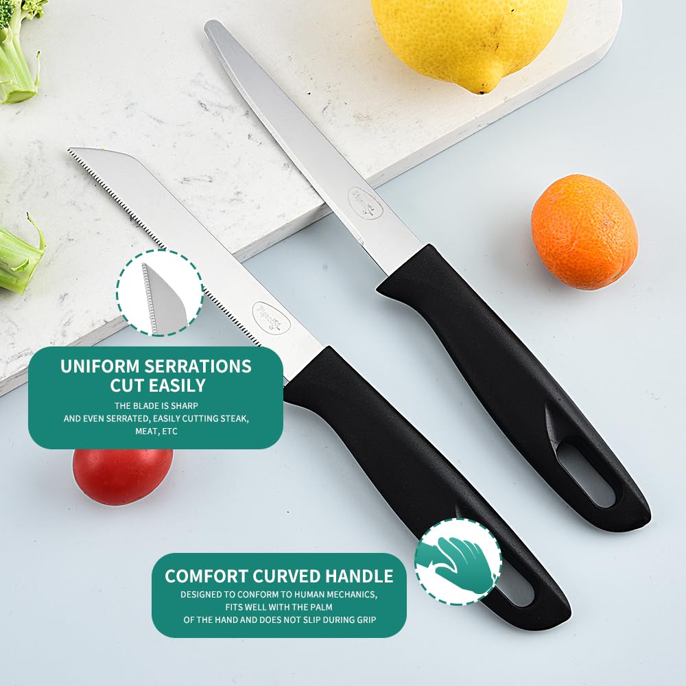 Pigeon by Stovekraft Edge High Grade Stainless Steel 4 Pcs Kitchen Knife Set | Black
