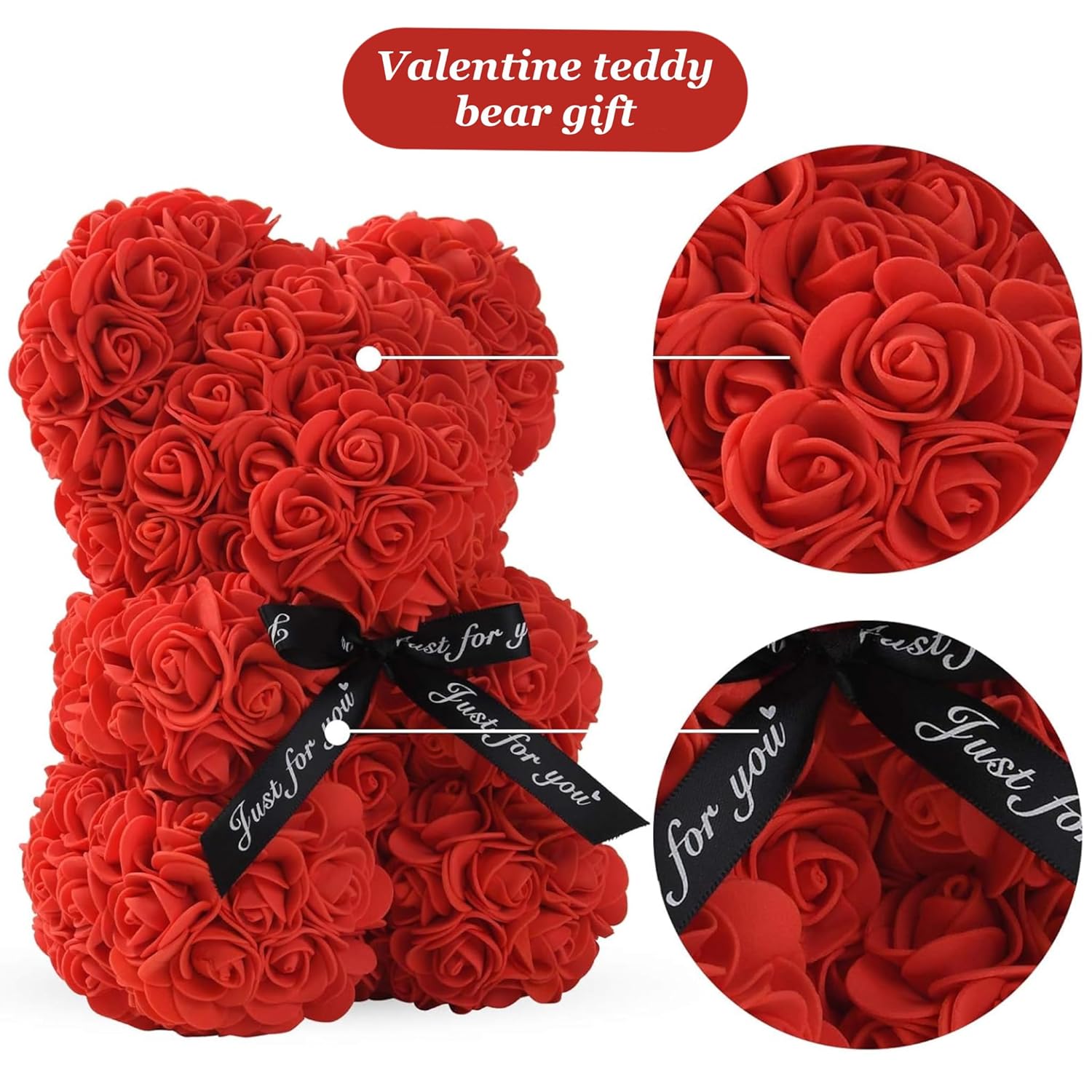 SNAPTRON Gifts For Girlfriend,Wife,Love-Marriage Anniversary Gift For Wife Preserved Rose Flower With Heart Necklace-I Love You in 100 Languages & Love Note Valentine Gift For Girlfriend/ Cute Birthday Gift For Special Love